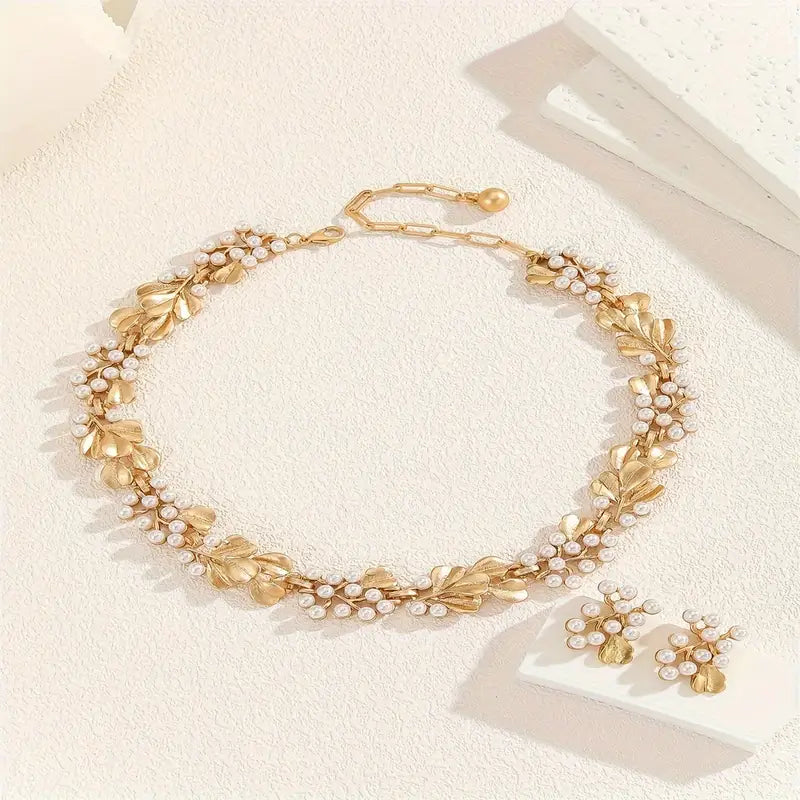 Everyday Elegance Bohemian Style Imitation Pearl Jewelry Set.