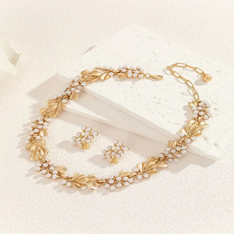 Everyday Elegance Bohemian Style Imitation Pearl Jewelry Set.