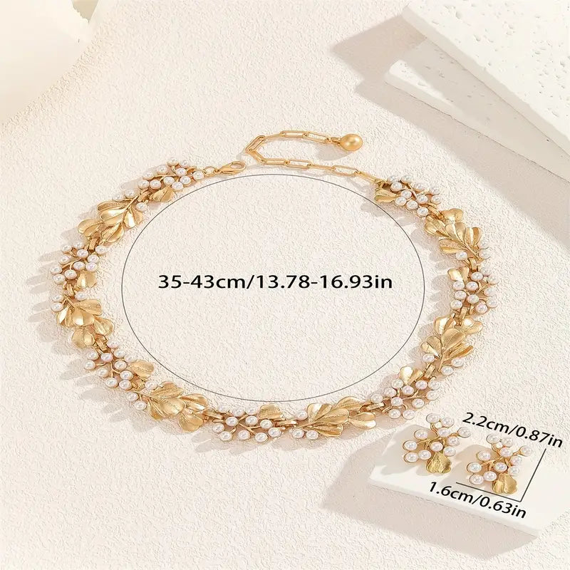 Everyday Elegance Bohemian Style Imitation Pearl Jewelry Set.