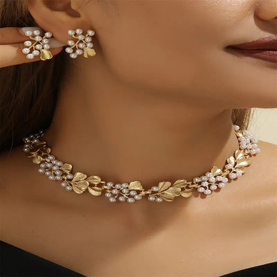Everyday Elegance Bohemian Style Imitation Pearl Jewelry Set.
